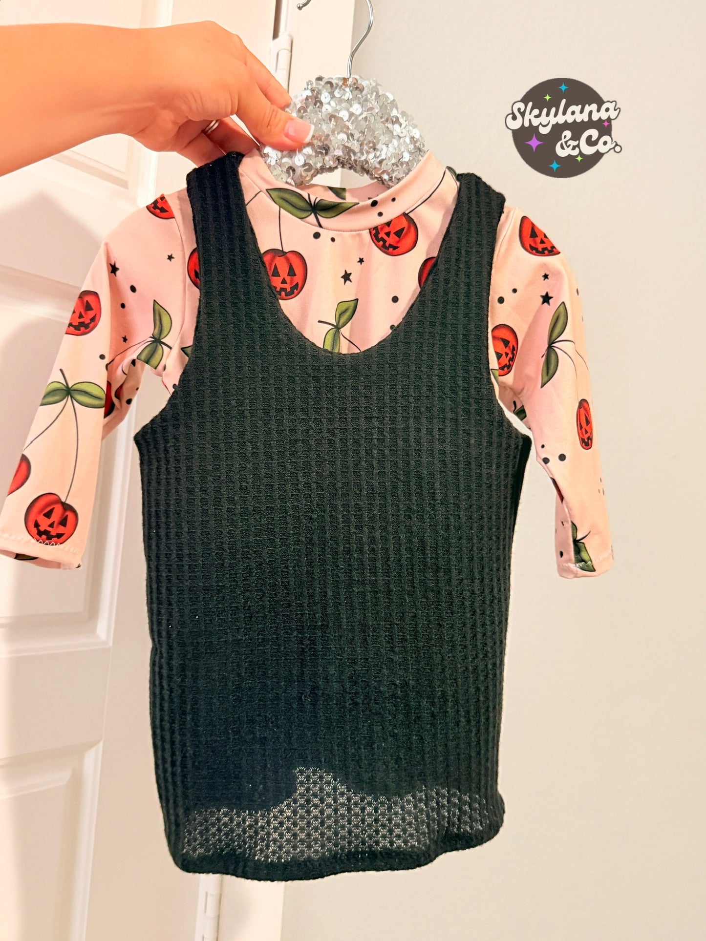 Cherry Pumpkin Dress 9/12 M