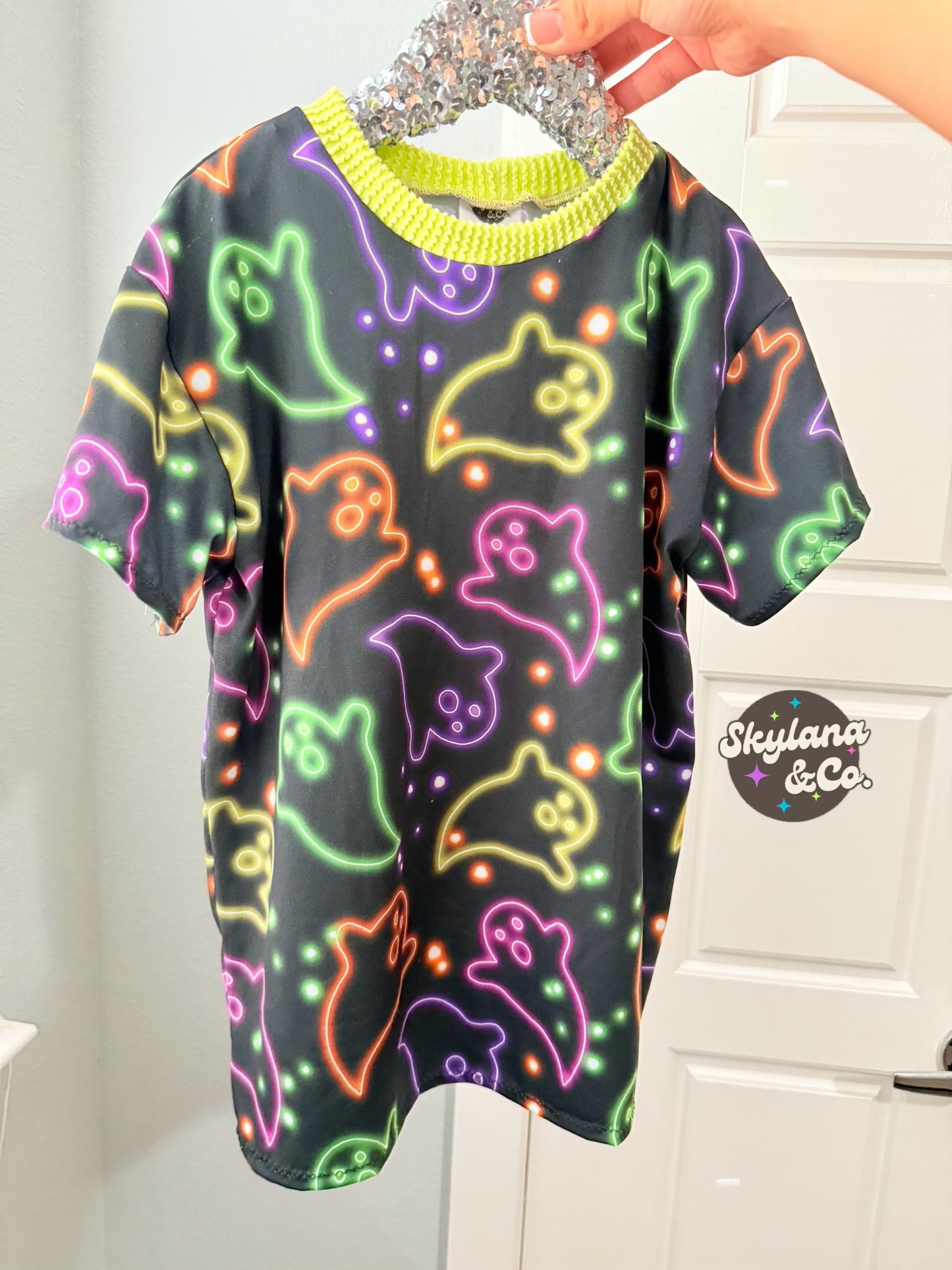 Neon Ghost Oversized Dress 3t